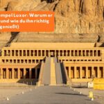 hatschepsut tempel luxor bei deir el-bahari mit terrassen vor der felswand