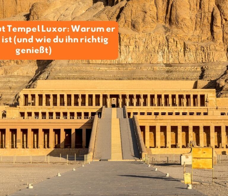 hatschepsut tempel luxor bei deir el-bahari mit terrassen vor der felswand