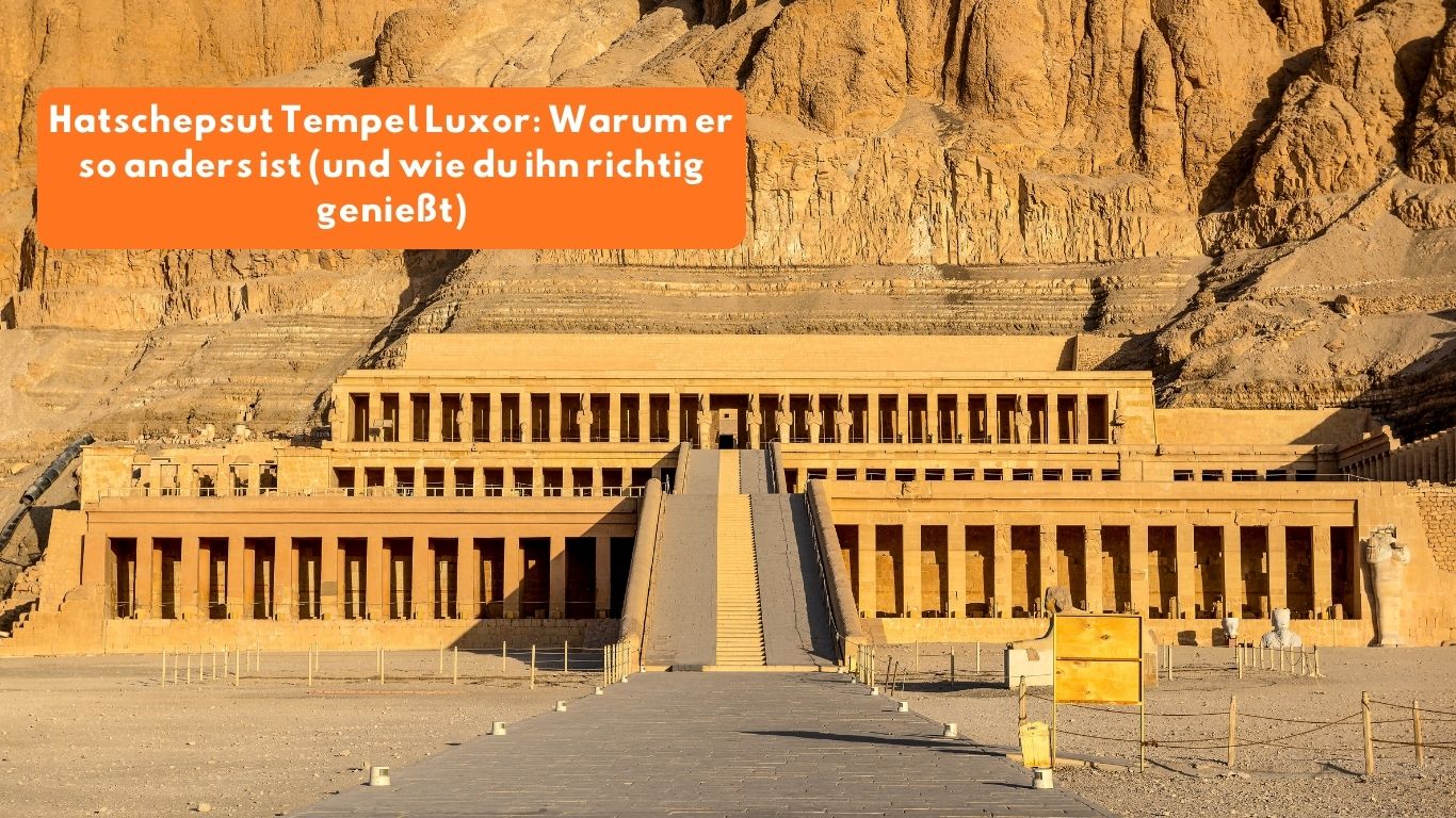 hatschepsut tempel luxor bei deir el-bahari mit terrassen vor der felswand